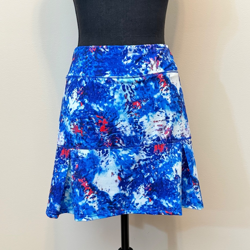 Reel Legends Keep-It-Cool Skort Skirt Womens PXL Blue Tie Dye Active Gorpcore